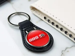 BBS Leather Key Ring Durable Style Everyday Use